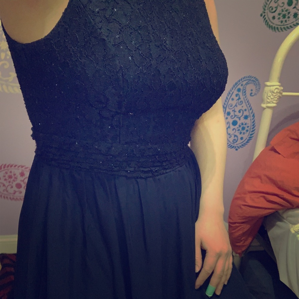 Navy Blue Speckler’s Formal Dress